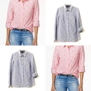 Tommy Hilfiger Button Up Bow Tie Design Shirt